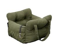 Oreilet Siège Auto pour Chiens de Petite et Moyenne Taille, Rehausseur Portable avec Poches de Rangement, Siège Auto Transformable en Lit de Voyage, Sièges de sécurité (70 * 60 * 33cm)
