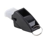 Oreilet Sifflet en Plastique, Son Net, Sifflet de Sport de Plein Air Temps, Dispositif de Signalisation Fort avec Lanière Noire et Pince à Doigt pour Arbitres, Entraîneurs, Sauveteurs, Sports (Black)