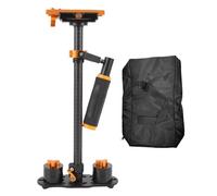Oreilet Stabilisateur Poche amélioré pour Caméra Vidéo DSLR, Portable Télescopic Center Post DSLR Camera Stabilizer avec 3 Axes Handle pour Vidéo DV Live Broadcast