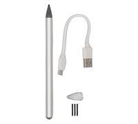 Oreilet Stylet Inclinable Rechargeable MPP 2.0, Stylet Actif pour écran Tactile D'ordinateur Portable Envy X360, 4096 Niveaux de Pression, Fixation Magnétique (Silver)