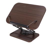 Oreilet Support de Livre, Base Rotative à 360 Degrés, Réglage de la Hauteur Multi-angle, Support de Livre Pliable pour Lire, Cuisiner, étudier, Compatible