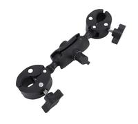 Oreilet Support de Montage à Double Pince, Bras articulé à Rotule à 360 Degrés avec Coussinets en Caoutchouc Antidérapants pour Support de Caméra, Pince de Parapluie, de Lumière, Trépied