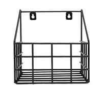 Oreilet Support de Rangement Stable, Grand Panier à Mémoire Mural de 9,25x6,77x10,04 Pouces, Panier en Treillis Métallique pour Le Rangement de la Sellerie