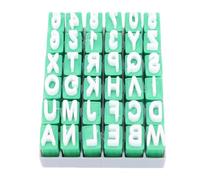 Oreilet Tampons de L'alphabet pour Poterie en Argile, Tampons Lettres Majuscules Chiffres, Symboles de L'alphabet, Gaufreur Fondant Petite Presse, pour Argile