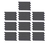 Oreilet Tapis Poignée Antidérapant du Clavier 10 PCS, Forme Hexagonale Personnalisable Sueur Absorbant L'autocollant Poignée Acrylique Noir Acrylique pour Clavier du Téléphone