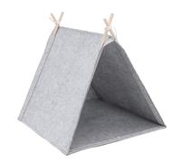 Oreilet Tente Tipi pour Animaux de Compagnie pour Petits Chiens et Chats, Maison pour Chat D'intérieur, Lit Tipi pour Petit Chiot pour Abri Extérieur Sûr 14,17 X 15,75 X 16,9 Pouces