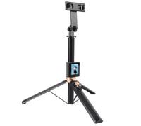 Oreilet Trépied de Bâton de Selfie avec écran de Moniteur à Selfie 2in, Trépied de Bâton de Rétractable avec Télécommande, en Utilisant la Caméra Arrière du Téléphone pour Vlog en Direct Stream à