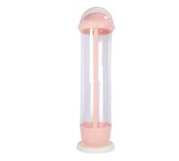 Oreilet Tube Rangement D'Animaux en Peluche, Tube de Rangement Transparent Vertical pour Animaux en Peluche avec Fermeture Fermeture éclair, Conception Verticale L'économie D'espace