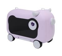 Oreilet Valise à roulettes pour Enfants, Valise Voyage Durable pour Enfants avec 4 Roues, Sièges et Sangle sécurité, Bagages à Monter pour Embarquer dans Une Compagnie Aérienne (Purple)