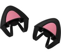 Oreille De Chat Pour Casque Audio - 2X Accessoire Déco Oreille Chat En Silicone Casque De Musique Largeur Arceau 2,5-3,8 Cm Overear Headphone - Noir-Fuchsia[ECO5244585]