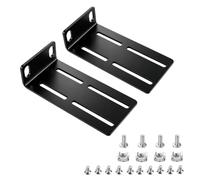 Oreille de montage en rack réglable pour commutateurs de 43,9 cm, compatible avec Aruba, HPE, ProCurve, HP, OfficeConnect et autres commutateurs réseau, distance de trou réglable de 29 à 40 mm