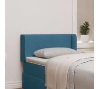 Oreille de tête de lit Bleu 40,5 x 40,5 x 4 cm Velours vidaXL
