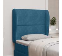 Oreille de tête de lit Bleu 80 x 23 x 6 cm Velours vidaXL