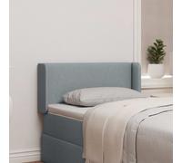 Oreille de tête de lit Gris 40,5 x 40,5 x 4 cm tissu vidaXL