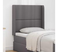 Oreille de tête de lit Gris 80 x 16 x 4 cm PVC vidaXL