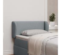 Oreille de tête de lit Gris clair 40 x 23 x 6 cm tissu vidaXL
