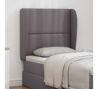 Oreille de tête de lit Gris Foncé 80 x 23 x 6 cm PVC vidaXL