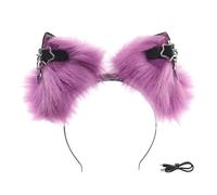 Oreille en peluche participative avec batterie rechargeable et action dynamique pour fêtes d'Halloween, doux et confortable