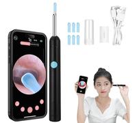Oreille Pro, Otoscope Oreille, Nettoyeur D'oreille Avec Caméra, Appareil Nettoyage Oreilles Camera, Pro Oreiller, étanchéité Ip67, 1080p HD, Avec 6 Lumières LED, Pour Ios/Android (A)