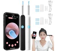 Oreille Pro, Otoscope Oreille, Nettoyeur D'oreille Avec Caméra, Appareil Nettoyage Oreilles Camera, Pro Oreiller, étanchéité Ip67, 1080p HD, Avec 6 Lumières LED, Pour Ios/Android (A+B)