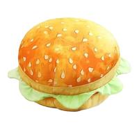 Oreiller 2 en 1 Cheeseburger qui ouvre 16 pouces mignon de simulation 3D Hamburger Plux Oreiller Fund Food Farmed Burger Cushion avec fermeture éclair pour le bureau de bureau Girl Girls pour la ma