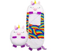 Oreiller 2 en 1 - Happy Nappers - Licorne - Sac de Couchage - Dimensions 160cm x 60cm - Super doux