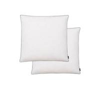 vidaXL Oreillers Lot de 2 Remplissage de duvet 80 x 80 cm Blanc