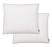 Oreiller 2 pcs Remplissage de duvet léger 70 x 60 cm Blanc Blanc G