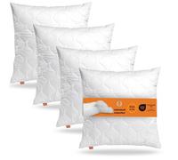 Oreiller 50 x 50 cm, set de 4, coussin de canapé, 100% microfibres, convient aux personnes allergiques, sleepling confort 100