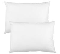 Oreiller 50x70 cm - Coussin sans Housse pour Enfant e Adulte lit oreillers Dodo antiallergique Ideal Coussins pour hotellerie 50 x 70 o decoratif Pillow Oeko-tex Blanc - Lot de 2