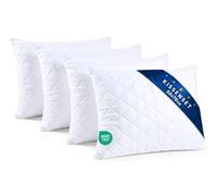 Oreiller 50x70 cm - Coussin sans Housse pour Enfant e Adulte lit oreillers Dodo antiallergique Ideal Coussins pour hotellerie 50 x 70 o decoratif Pillow Oeko-tex Blanc - Lot de 4