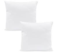 Oreiller 60x60 cm - Coussin sans Housse pour Enfant e Adulte lit oreillers Dodo antiallergique Ideal Coussins pour hotellerie 60 x 60 o decoratif Pillow Oeko-tex Blanc - Lot de 2