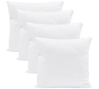 Oreiller 60x60 cm - Coussin sans Housse pour Enfant e Adulte lit oreillers Dodo antiallergique Ideal Coussins pour hotellerie 60 x 60 o decoratif Pillow Oeko-tex Blanc - Lot de 4
