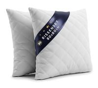 Oreiller 80x80 cm - Coussin sans Housse pour Enfant e Adulte lit oreillers Dodo antiallergique Ideal Coussins pour hotellerie 80 x 80 o decoratif Pillow Oeko-tex Blanc - Lot de 2