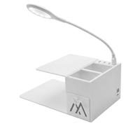 Oreiller à Cils, oreillers à Cils pour Extensions de, Station avec tiroir de Rangement et lumière LED Bleue réglable, Oreiller d'extension en Acrylique pour Usage Professionnel et domesti