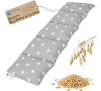 Oreiller à Grains Micro-Ondable Medi Partners- 60 x 20 cm 800 g 5 Compartiments Thérapie Par Le Froid Pour Les Tensions Cervicales Et Des Epaules Grains De Blé Naturels(Étoiles)