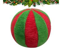 Oreiller à la menthe - Oreiller en canne de caramel | jolis coussins ronds de 12,6 pouces, coussin unique en bâton de caramel, oreiller en peluche de Noël, décoration d'hiver pour