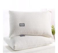 Oreiller à Mémoire de Forme Premium Oreiller Ergonomique Cervical Idéal pour Le Soutien du Cou et de la Tête Oreillers Dodo Adapté aux Douleurs Cervicales de Coton Doux pour la Peau