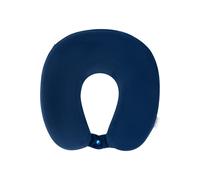 Samsonite TA Revolution - Coussin Cervical en Mousse à Mémoire, Ergonomique & Confortable, Coussin de Voyage pour Avion, Voiture & Voyages, Bleu (Midnight Blue)