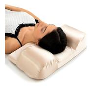 Oreiller anti-plis de qualité supérieure pour les personnes dormant sur le dos - Oreiller anti-âge contre les plis - Housse en satin de qualité supérieure et mousse à mémoire de forme - Coussin de