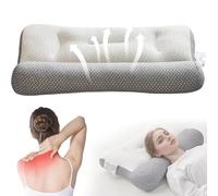 Oreiller anti ronflement - Oreiller ergonomique cervical - Oreiller apnée du sommeil - Coussin ergonomique cervical - Soutien cervical orthopédique,Pour les personnes dormant sur le côté,Le dos
