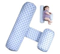 Oreiller Anti-roulis pour bébé, réglable et Respirant, Coussin cale pour bébé Dormant sur Le côté, Amovible et Lavable, Oreiller Anti-Reflux Bleu pour, cale pour Nouveau-né, couss