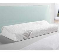 Oreiller appui-nuque visco 60x30x10/7cm "Aloe Vera" avec insert gel