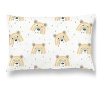 Oreiller Enfant avec Taie 33X45 Cm en Coton Oeko-tex - Coussin Bebe pour Siestes Ecole Maternelle Et Voyages - Lavable en Machine - Oreiller Enfant 1-3 Ans - Coussin Lecture Enfant Chambre Fille