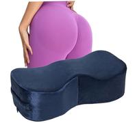 Oreiller BBL après la chirurgie pour les fesses, levage brésilien Bbl BBL Recovery Pillow, High-Resilience Moard Seat Cushion avec poignée pour les fournitures assises, post-chirurgie (bleu marine)