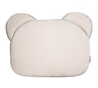 Sevira Kids - Oreiller bébé Plat Ourson en Gaze de Coton, Jeanne - 27 x 35 cm Made in France