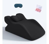 Oreiller Cale-TêTe Ergonomique, Coussin Lombaire en Mousse à MéMoire De Forme, Oreiller Multifonctionnel pour Couples, Coussin Ergonomique De Soutien Lombaire pour La Colonne VertéBrale (Noir)
