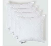 HOMESCAPES Coussin de garnissage en Plumes de Canard et Coton, Coussin à recouvrir 60x60 cm - Lot de 4