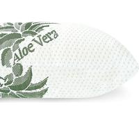 Oreiller cervical avec housse en aloe vera et housse de rechange - oreiller 40x80cm avec 2x housse