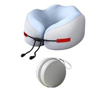 Oreiller cervical avion - Oreiller cervical de voyage avion, kit | Support en mousse à mémoire de forme | Coussin doux en forme de U | Pour vol long voyage dormir bureau repos tête cou soutien